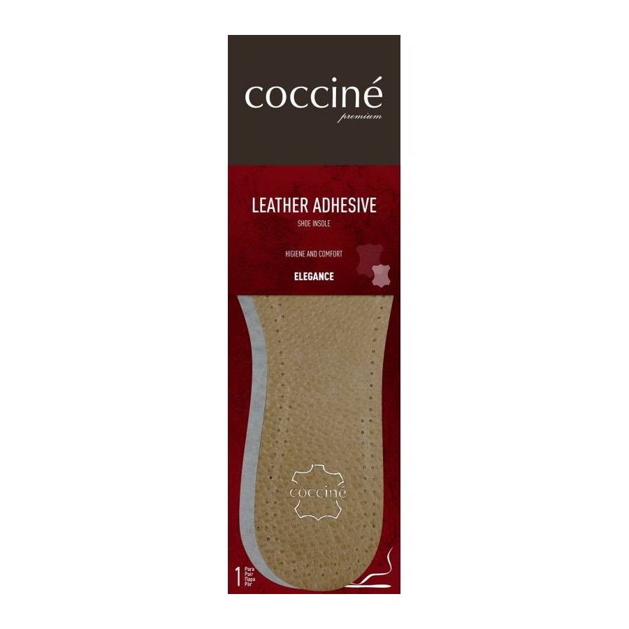 CIENKIE WKŁADKI SKÓRZANE COCCINE LEATHER ADHESIVE rozm. 35-36