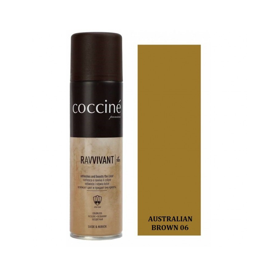 RENOWATOR DO ZAMSZU I NUBUKU ODŚWIEŻACZ AUSTRALIAN BROWN RAVVIVANT COCCINE 250 ml