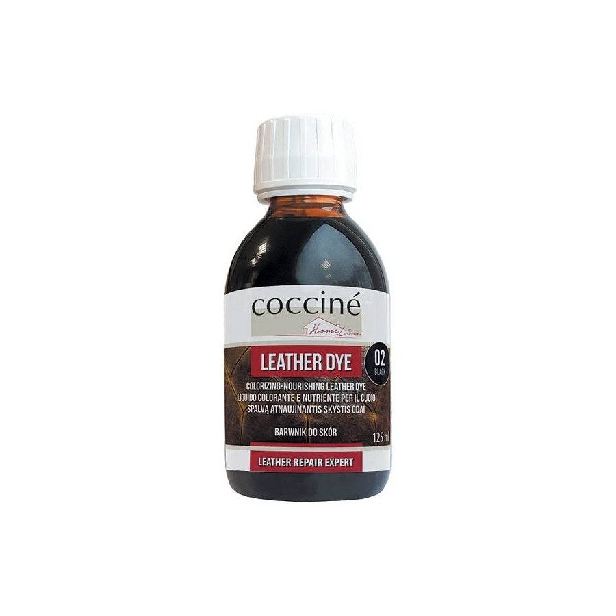 FARBA DO SKÓRY GŁADKIEJ COCCINE HOME LINE LEATHER DYE 125ml 103027/BLACK