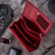 Portfel damski skórzany T-45-RD i brelok do kluczy T-88-BL/RD zestaw prezentowy czerwony Paolo Peruzzi ZUP-107-RD