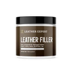 Leather Filler – szpachla do skóry w kolorze białym 50 ml Leather Expert LE-10-FW50