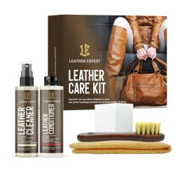Leather Expert Care Kit 2x250ml – Zestaw do czyszczenia i pielęgnacji mebli skórzanych LE-18-CK2250