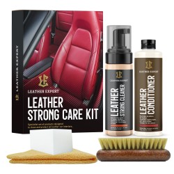 Leather Expert Strong Care Kit 200ml+250ml - zestaw do czyszczenia i pielęgnacji skóry LE-18-2STR