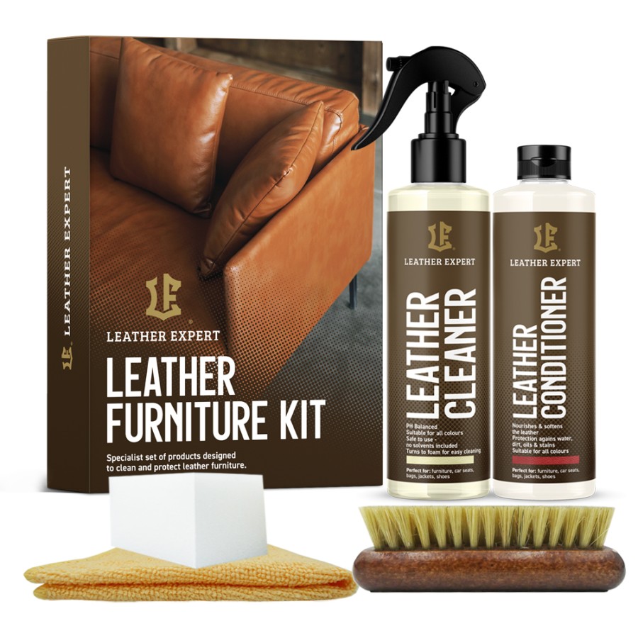 Leather Expert Care Kit 2x250ml – Zestaw do czyszczenia i pielęgnacji mebli skórzanych LE-18-CK2250