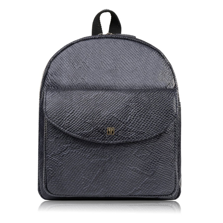 WOMEN'S RETRO VINTAGE BACKPACK BLACK T-18-BL