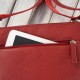 Women's leather shoulder letter carrier bag red Paolo Peruzzi E-27-RD