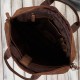 Men's leather shoulder bag for work laptop black Paolo Peruzzi E-26-BL