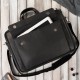 Men's A4 leather laptop travel case bag Paolo Peruzzi E-25-BL