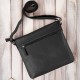 Women's black leather pouch Paolo Peruzzi E-28-BL