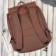 Men's brown backpack for school A4 laptop travel backpack vegan Paolo Peruzzi E-21-BR