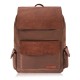 Men's brown backpack for school A4 laptop travel backpack vegan Paolo Peruzzi E-21-BR