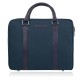 Men's shoulder or handbag vegan work laptop bag navy blue Paolo Peruzzi E-14-DB