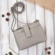 Women's leather shoulder bag small city grey Paolo Peruzzi SI-39-GR