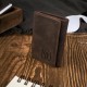 Men's wallet T-02-BR leather key case T-49-BR Paolo Peruzzi gift set ZUP-124