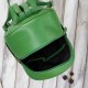 Women's leather backpack with bow green Paolo Peruzzi T-71-GR