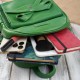 Women's leather backpack with bow green Paolo Peruzzi T-71-GR