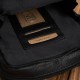 Men's black vintage leather shoulder pouch Paolo Peruzzi SI-35-BL