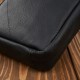 Men's leather shoulder sachet classic black urban Abruzzo ABR-48