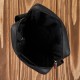 Men's leather shoulder sachet classic black urban Abruzzo ABR-48