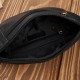 Men's leather kidney belt black universal pouch Paolo Peruzzi SI-37-BL