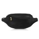 Men's leather kidney belt black universal pouch Paolo Peruzzi SI-37-BL