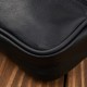 Men's leather belt or handbag sachet black Abruzzo ABR-39