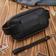 Men's leather belt or handbag sachet black Abruzzo ABR-39