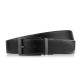 Men's double-sided leather belt with rotating buckle brown and black 105 cm Paolo Peruzzi SI-45-MC-105