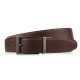 Men's double-sided leather belt with rotating buckle brown and black 105 cm Paolo Peruzzi SI-45-MC-105