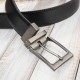 Men's double-sided leather belt with rotating buckle brown and black 105 cm Paolo Peruzzi SI-45-MC-105