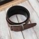 Men's double-sided leather belt with rotating buckle brown and black 105 cm Paolo Peruzzi SI-45-MC-105