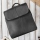 Women's leather backpack black small city backpack Abruzzo ABR-42-BL