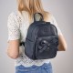 Women's leather backpack with bow green Paolo Peruzzi T-71-GR