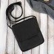 Women's leather shoulder bag ABR-26 and leather cosmetic bag black ABR-28 gift set Abruzzo ZUP-131