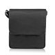 Women's leather shoulder bag ABR-26 and leather cosmetic bag black ABR-28 gift set Abruzzo ZUP-131