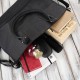 ABR-23 women's leather handbag and ABR-28 black leather cosmetic bag Abruzzo gift set ZUP-132