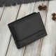 Men's leather wallet carbon black RFID Paolo Peruzzi AL-08-BL