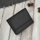 Men's leather wallet carbon black RFID Paolo Peruzzi AL-08-BL