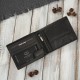 Men's leather wallet carbon black RFID Paolo Peruzzi AL-08-BL