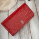 Women's leather wallet large red croco with RFID protection Paolo Peruzzi AL-02-RD