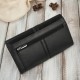 Women's leather wallet large black with RFID protection elegant Paolo Peruzzi AL-06-BL