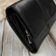 Women's leather wallet large black with RFID protection elegant Paolo Peruzzi AL-06-BL