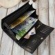 Women's leather wallet large black with RFID protection elegant Paolo Peruzzi AL-06-BL