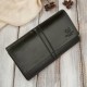 Women's leather wallet large black with RFID protection elegant Paolo Peruzzi AL-06-BL