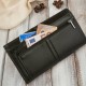 Women's leather wallet large black with RFID protection elegant Paolo Peruzzi AL-06-BL