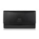 Classic women's leather wallet in horizontal orientation large black Paolo Peruzzi AL-07-BL