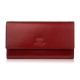 Classic women's leather wallet in horizontal orientation large black Paolo Peruzzi AL-07-BL