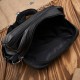 Men's leather shoulder bag urban black natural leather Abruzzo ABR-19