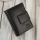 Women's medium black leather wallet with RFID security Paolo Peruzzi AL-04-BL