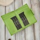 Women's medium green leather wallet with RFID security Paolo Peruzzi AL-04-GR